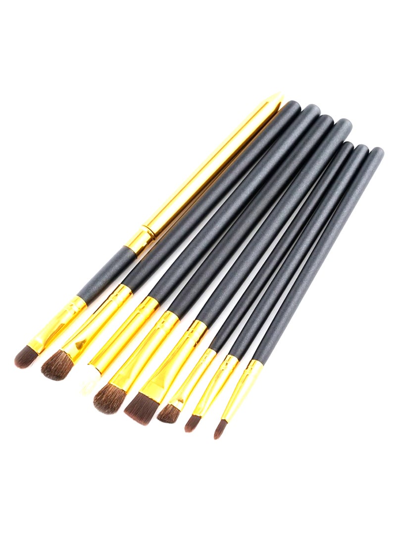 طقم فرش لمستحضرات تجميل العيون مكون من 8 قطع متعدد الألوان - Image 1