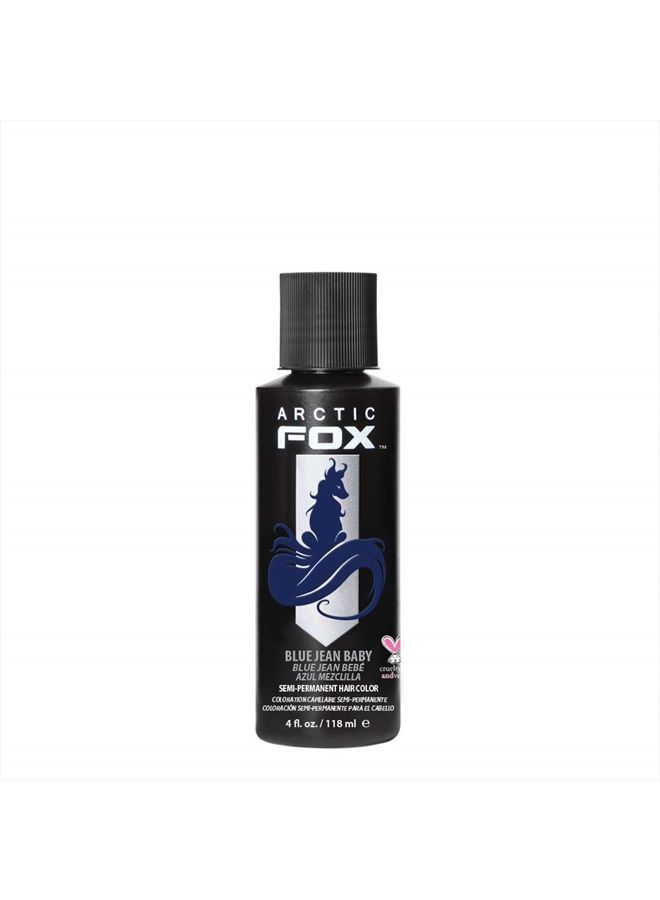 ARCTIC FOX Vegan and Cruelty-Free Semi-Permanent Hair Color Dye (4 Fl Oz, BLUE JEAN BABY) - Image 1