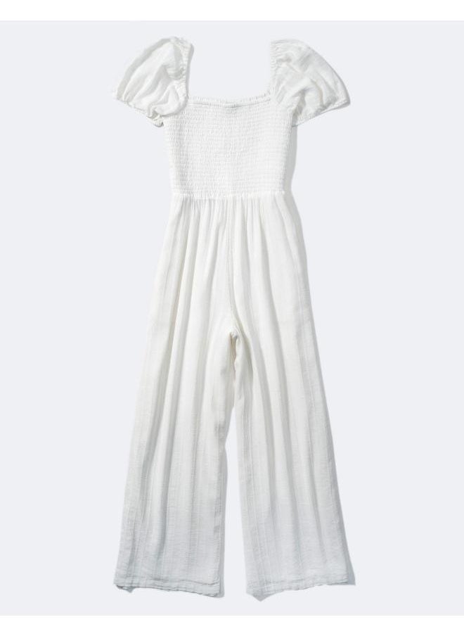 AE Smocked Puff-Sleeve Jumpsuit - pzsku/Z232857AA17F3035CAA4BZ/45/_/1741184944/8a28d10b-f374-43c6-a998-96895f87f144