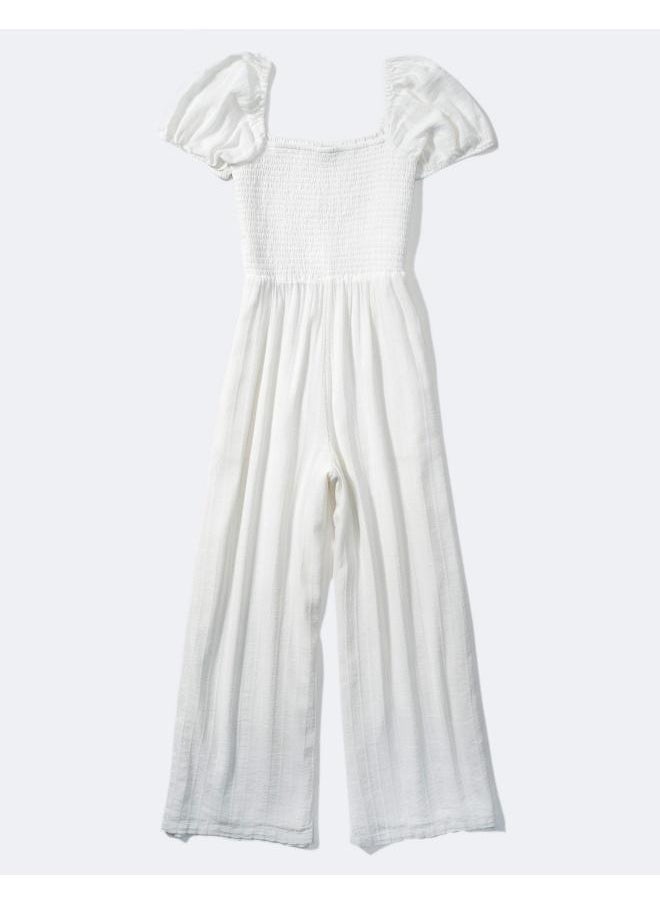 AE Smocked Puff-Sleeve Jumpsuit - pzsku/Z232857AA17F3035CAA4BZ/45/_/1742301278/fe2227ee-bf64-4922-8399-13744e6f608f