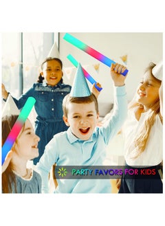 ELIKLIV 【Explosive Luminous Party Supplies】7 colors plus 1 flashing foam glow stick, light up all kinds of parties! It is suitable for weddings, birthdays, concerts and other scenes, and is a must-have for holiday seasons. Reusable, easily replaceable battery, lasts 6 - 8 hours. Safe and environmentally friendly, 3 years old+ available, easy to operate and protected,  - Image 5