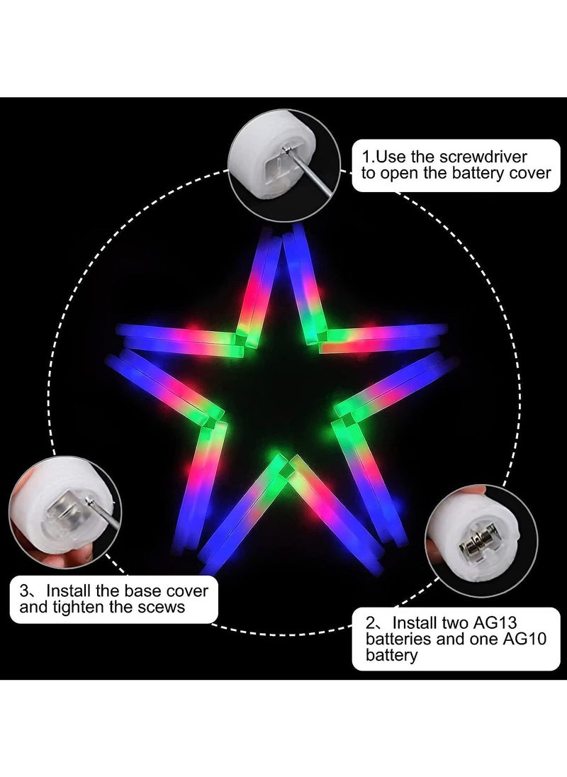 ELIKLIV - 【Explosive Luminous Party Supplies】7 colors plus 1 flashing foam glow stick, light up all kinds of parties! It is suitable for weddings, birthdays, concerts and other scenes, and is a must-have for holiday seasons. Reusable, easily replaceable battery, lasts 6 - 8 hours. Safe and environmentally friendly, 3 years old+ available, easy to operate and protected, - Image 1