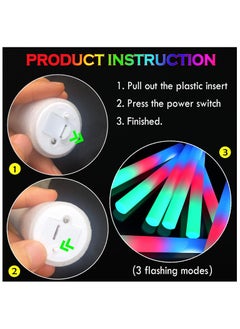 ELIKLIV 【Explosive Luminous Party Supplies】7 colors plus 1 flashing foam glow stick, light up all kinds of parties! It is suitable for weddings, birthdays, concerts and other scenes, and is a must-have for holiday seasons. Reusable, easily replaceable battery, lasts 6 - 8 hours. Safe and environmentally friendly, 3 years old+ available, easy to operate and protected,  - Image 4