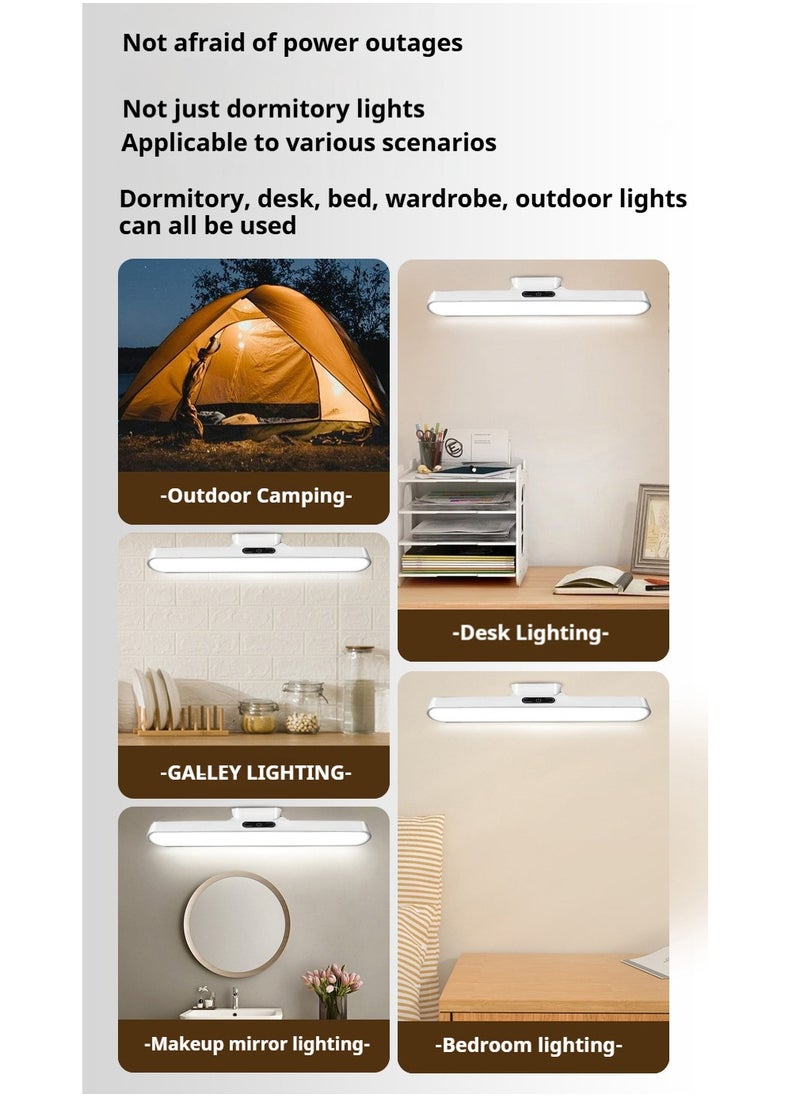 Touch Rechargeable Under Cabinet LED Light, 32Cm,  With Remote Control, Dimmable With 3 Color Modes, USB-Powered, Ideal For Wall Shelves, Closets, Mirrors, Bedside And Kitchen Lighting, White
