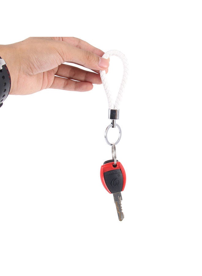 NIBEMINENT Car Key Ring Holder With Leather Strip - Image 3