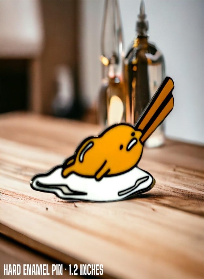 KOZUKI Gudetama Enamel Pin - Yellow - Unisex - BECON LOVE - Image 5
