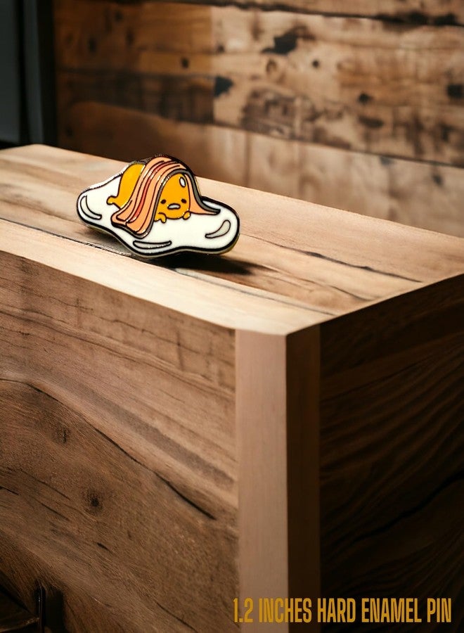 KOZUKI Gudetama Enamel Pin - Yellow - Unisex - BECON LOVE - Image 4