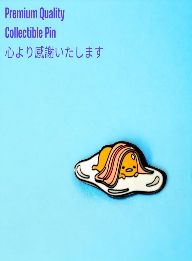 KOZUKI Gudetama Enamel Pin - Yellow - Unisex - BECON LOVE - Image 2