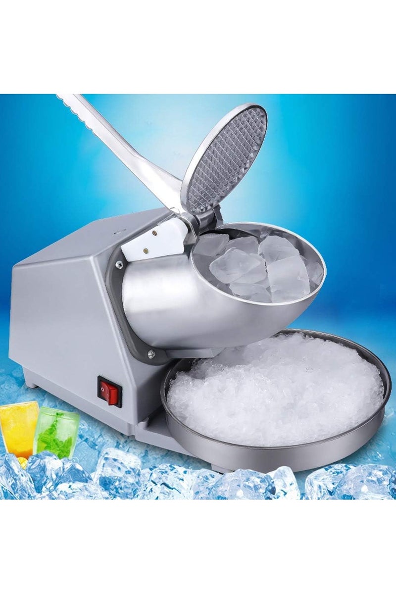 Alissa Electric Ice Crusher & Shaver Machine – Heavy Duty Ice Chipper for Drinks, Desserts & Smoothies – Fast Ice Crushing Kitchen Appliance (Gray) - Image 4