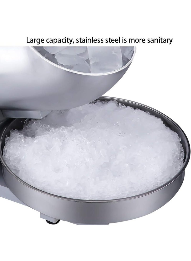 Alissa Electric Ice Crusher & Shaver Machine – Heavy Duty Ice Chipper for Drinks, Desserts & Smoothies – Fast Ice Crushing Kitchen Appliance (Gray) - Image 5