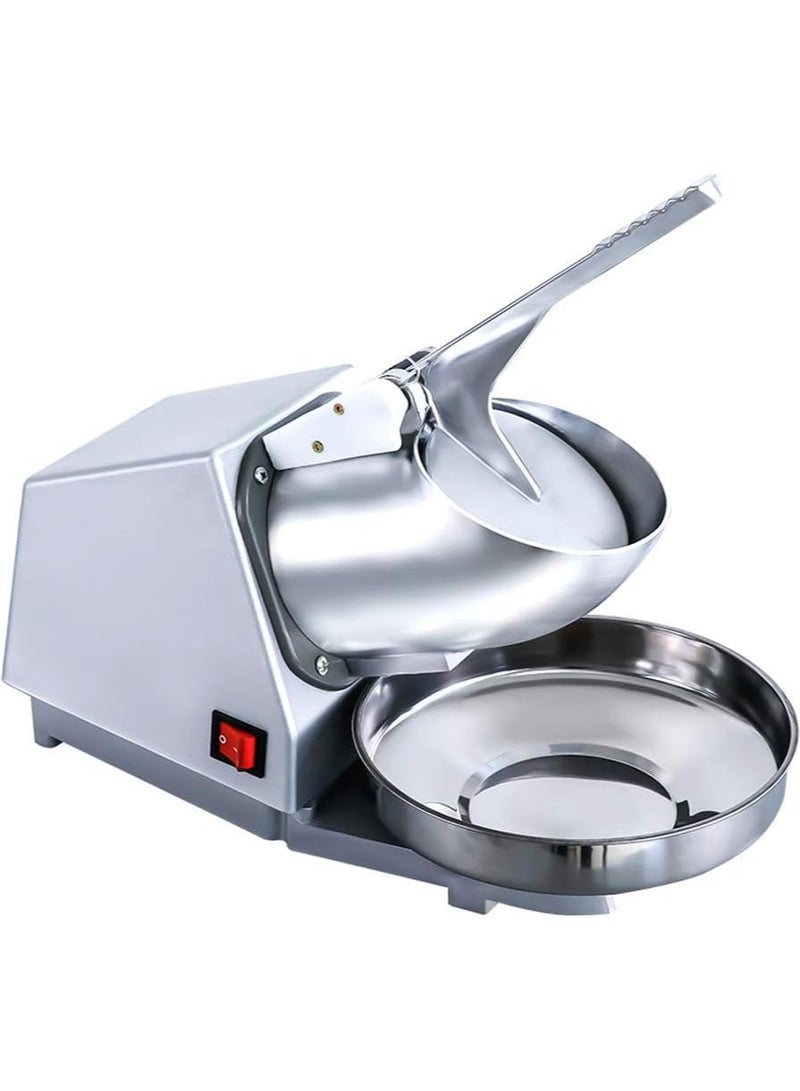 Alissa Electric Ice Crusher & Shaver Machine – Heavy Duty Ice Chipper for Drinks, Desserts & Smoothies – Fast Ice Crushing Kitchen Appliance (Gray) - Image 1