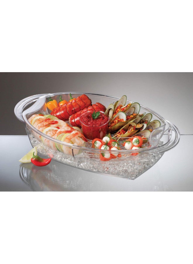 Prodyne Buffet on ice, 19.75" x 11.75", Clear - Image 5