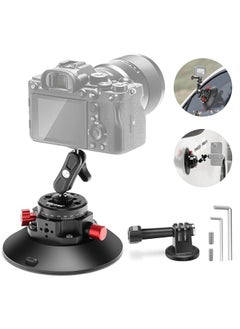 Neewer NEEWER 6"/15.2cm Camera Suction Cup Mount with Ball Head Magic Arm, Metal Suction Cup on Car Windshield Dash for Camera/Action Camera/Phone Holder  - Image 1