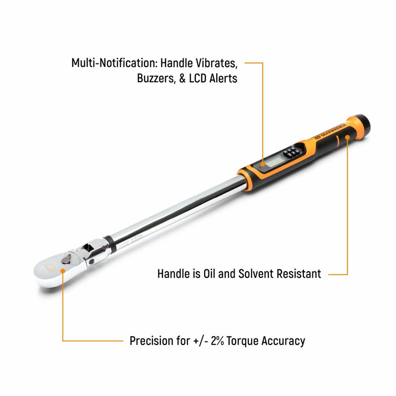GEARWRENCH 1/2 Drive Electronic Torque Wrench | 85077 - Image 2