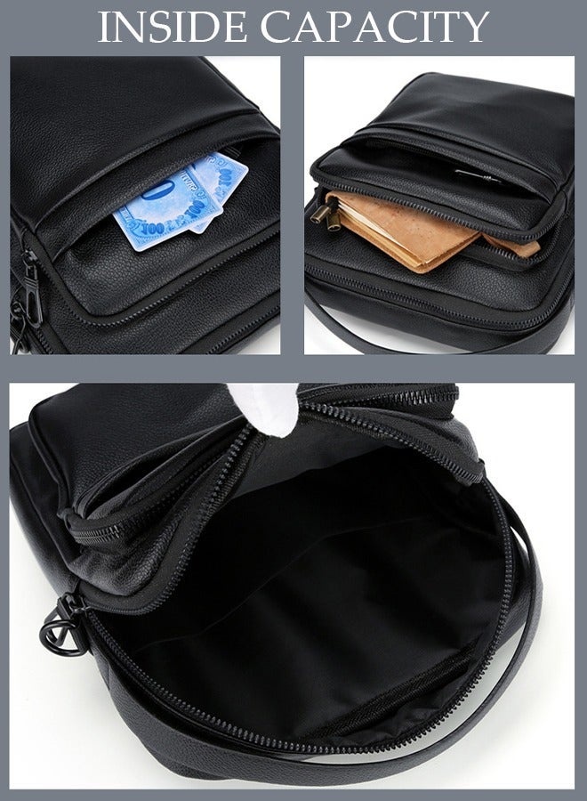 DUNISO Waterproof Crossbody Backpack Sling Bag for Men Hiking Daypack Multipurpose Lightweight Shoulder Chest Hand Bag - Image 5