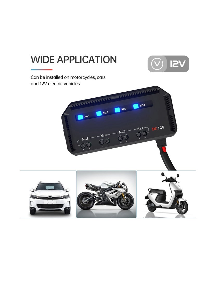 Loquat 12V Universal Automotive Moto Fuse Box with 20A Capacity, LED Indicator Light, and Heat-resistant Fuse Holder for Cars and Motorcycles. - Image 5