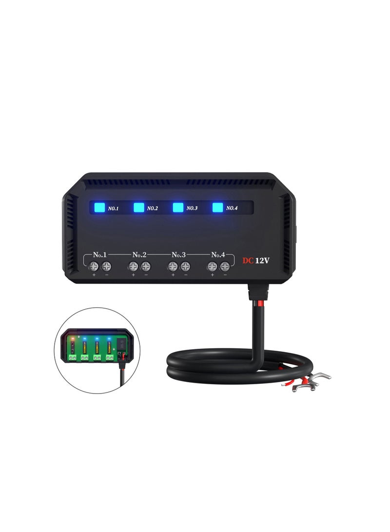 Loquat 12V Universal Automotive Moto Fuse Box with 20A Capacity, LED Indicator Light, and Heat-resistant Fuse Holder for Cars and Motorcycles. - Image 2