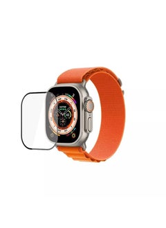 TWEGGON Apple Watch Ultra2/Ultra Screen Protector Full Cover Curved Screen Protector for Apple Watch Ultra2 and Ultra 49MM Black/Clear  - Image 1