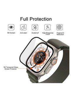 TWEGGON Apple Watch Ultra2/Ultra Screen Protector Full Cover Curved Screen Protector for Apple Watch Ultra2 and Ultra 49MM Black/Clear  - Image 3