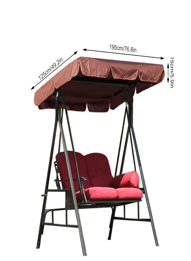 73Hours Waterproof Garden Yard Swing Seat Top Cover Outdoor Rainproof Dustproof Anti UV Protector - Image 1