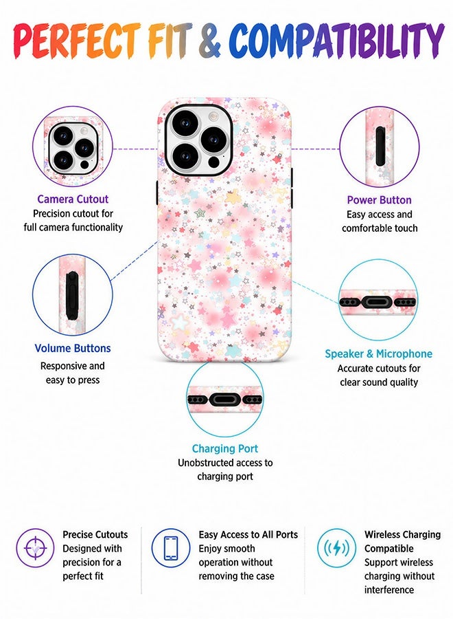 مافي مجموعة حماية 5 في 1 لهاتف iPhone 16 Pro - جراب مزدوج الطبقات مقاوم للصدمات (طبقة داخلية من مادة TPU + طبقة خارجية من مادة PC) مع واقيين للشاشة فائق الوضوح وواقيين شفافين لعدسة الكاميرا - حماية كاملة ضد الصدمات، غطاء هاتف مقاوم لبصمات الأصابع والعرق مع أزرار مستقلة - Image 5