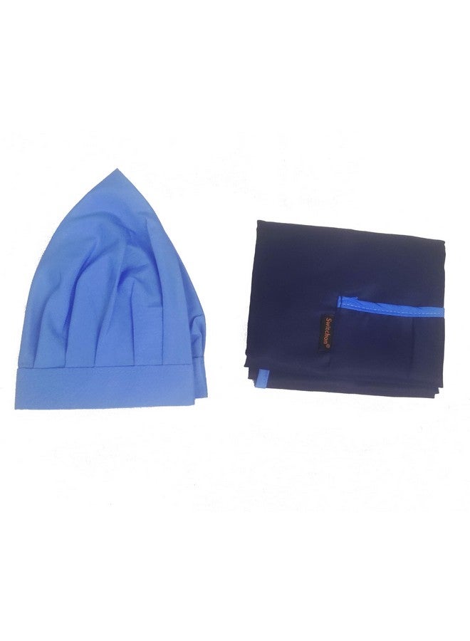 Switchon Switchon Polyester Waterproof Free Size Apron With Cap-Proudly Made In India (BLUE) - Image 4