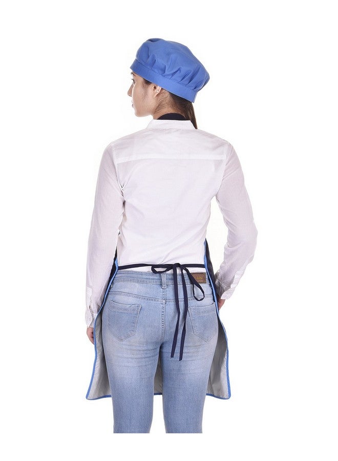 Switchon Switchon Polyester Waterproof Free Size Apron With Cap-Proudly Made In India (BLUE) - Image 2