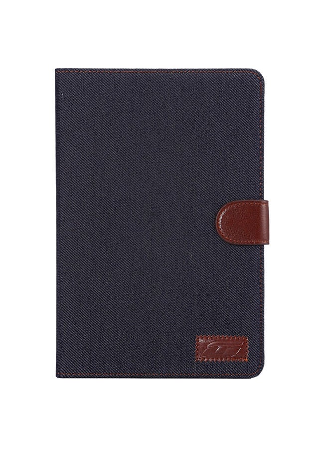 NIBEMINENT Denim Texture Leather Case Cover For Apple iPad Mini 4 Black  - Image 1