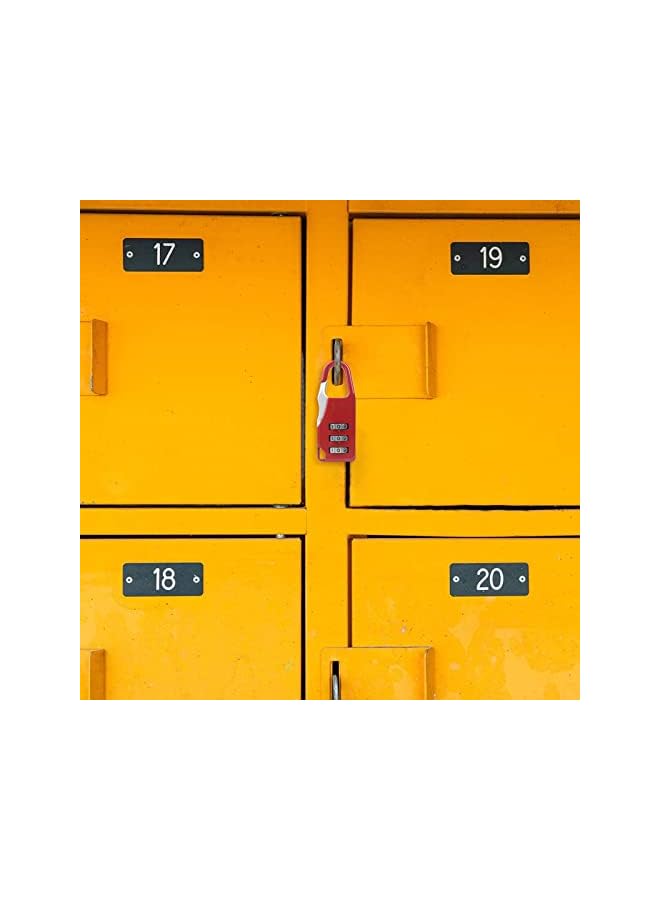 PROMASS 7-Pack Mini 3-Digit Locker Lock Small, Portable Password Locks for Gym, Backpack, Luggage Security, Padlock with Numbers  - Image 4