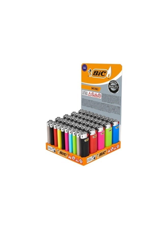 BIC J5 Mini Lighters - Tray of 50 - Image 2
