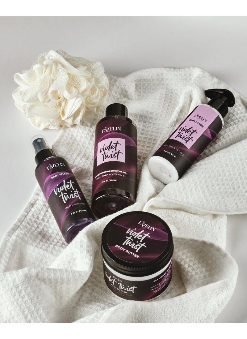 favelin - Favelin Violet Twist Body Lotion 125 ml | Shea Butter & Vit E | All Skin Types - Image 1