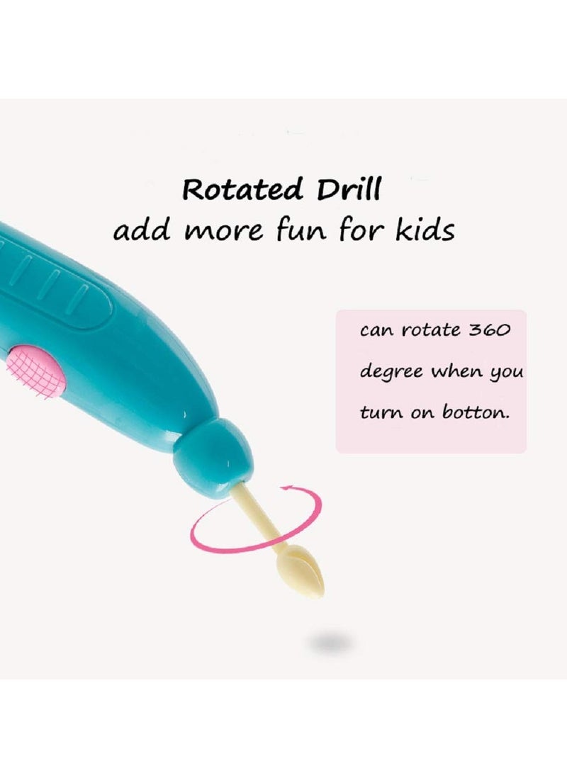 SYOSI Play Dough Dentist Set Doctor Drill and Fill Playset Retro Playdough Creation with Moulds Models Kids Gift - Image 5