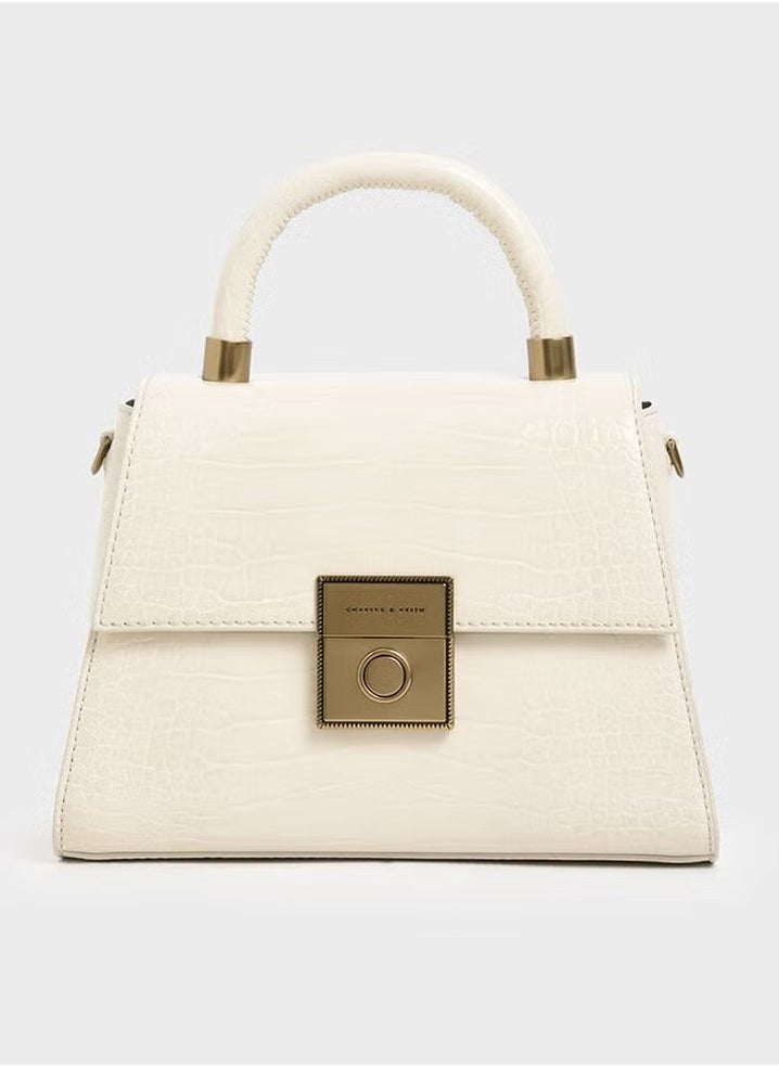 Charles & Keith Charles & Keith Clock Effect Structured Sculpture Bag  - Image 1