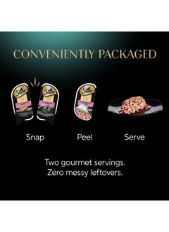 Sheba Sheba Perfect Portions Wet Cat Food Cuts in Gravy Variety Pack, With Sustainable Tuna, and With Sustainable Salmon, 2.6 oz., Twin-Pack Trays, (12 Count, 24 Servings) (Pack of 2)  - Image 3