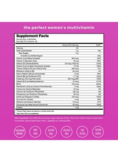 NutraChamps Womens Multivitamin Gummies ; Vitamins A B C D E Biotin Folic Acid ; Daily Multivitamin For Women ; Chewable Womens Gummy Multivitamins ; Bones Brain Heart Immune & Energy Supplement  - Image 2