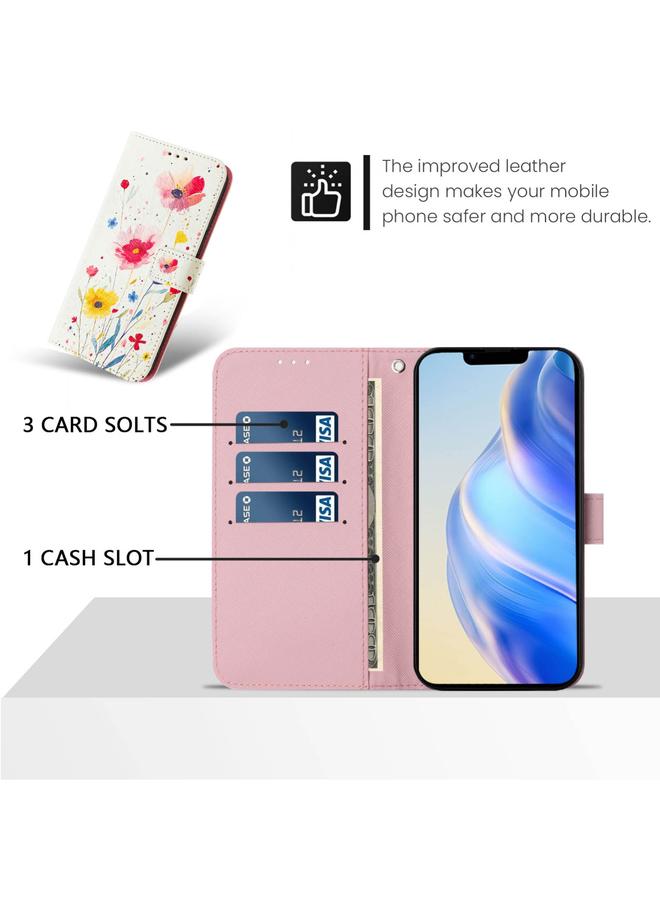 S-TOP Case For iPhone 16 Art Colored Drawing Pattern Leather Phone Case - Image 4