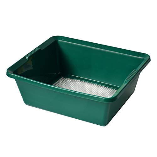 Tierra Garden Mesh Garden Sieve, Fine Galvanized Screen for Efficient Soil Sifting and Planting Preparation, 13.8” x 13.8” x 5” (Dual Screen) - Image 1