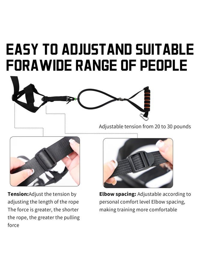 MOYJ Archery Bow Trainer Rubber Simulate Real Draw Weight Archery Bow Training Aids Practice Archery Release Trainer Upgraded Version for Youth Adult Beginner - Image 4