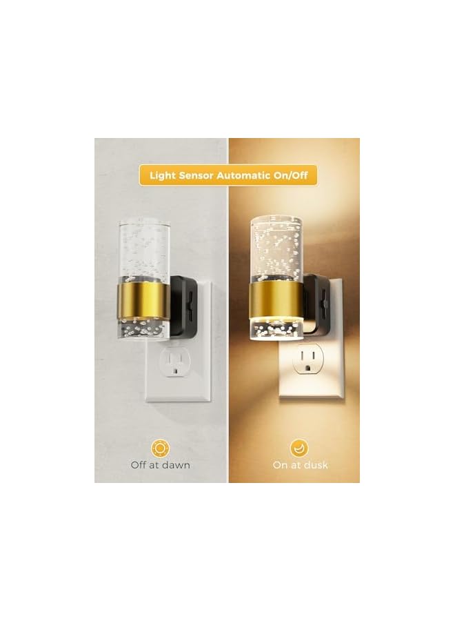 The Bros Premium LED Night Light with Auto Sensor | Elegant Wall Plug-in Design | 0-100LM Dimmable | Warm White 3000K | Energy-Efficient Lighting for Bedroom, Bathroom, Hallway | UAE Socket Compatible - Image 3