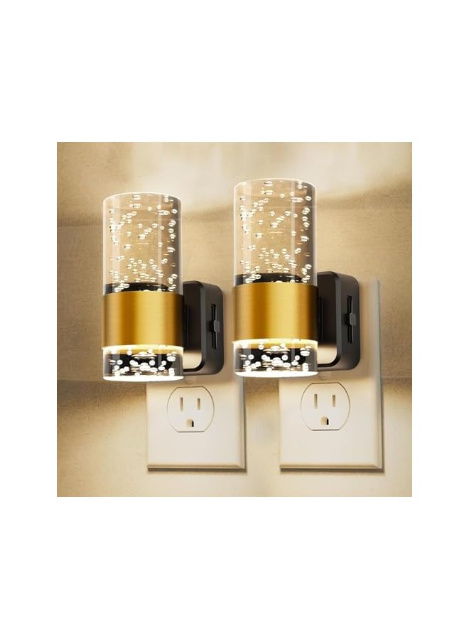 The Bros Premium LED Night Light with Auto Sensor | Elegant Wall Plug-in Design | 0-100LM Dimmable | Warm White 3000K | Energy-Efficient Lighting for Bedroom, Bathroom, Hallway | UAE Socket Compatible - Image 2