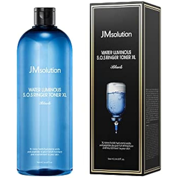 JMsolution Water Luminous Toner X Large 600ml (20.28floz) Black -Korea Skin Care Moisture - Image 1