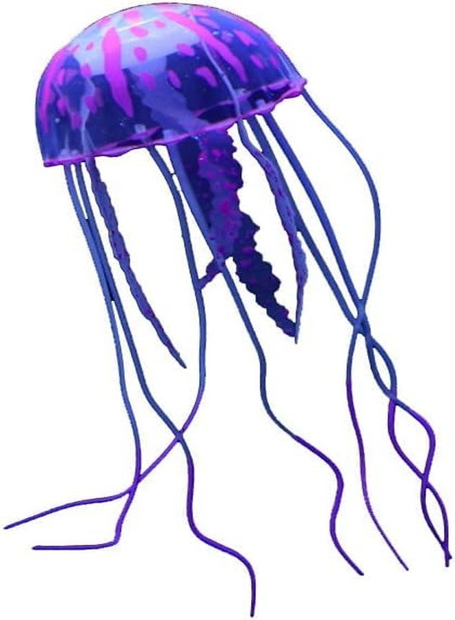 GANPUB Purple Artificial Simulation Glowing Jellyfish Suitable for Fish Tank,Aquarium Decoration Purple Popular,Aquarium Decor,Fish and Aquatic Pets - Image 1