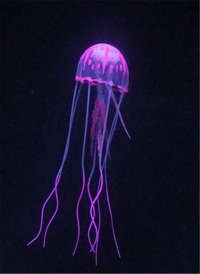 GANPUB Purple Artificial Simulation Glowing Jellyfish Suitable for Fish Tank,Aquarium Decoration Purple Popular,Aquarium Decor,Fish and Aquatic Pets - Image 5