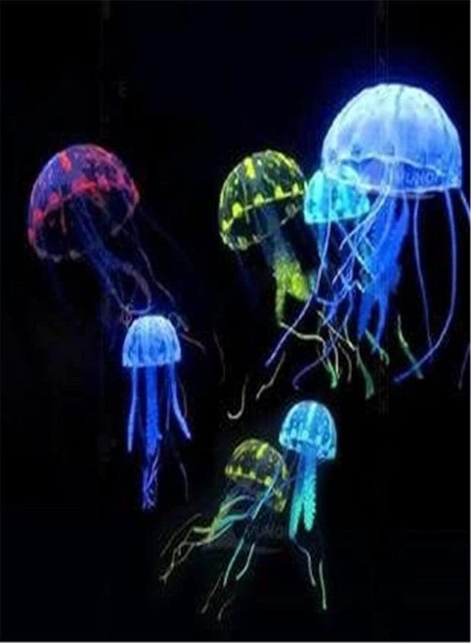 GANPUB Purple Artificial Simulation Glowing Jellyfish Suitable for Fish Tank,Aquarium Decoration Purple Popular,Aquarium Decor,Fish and Aquatic Pets - Image 4