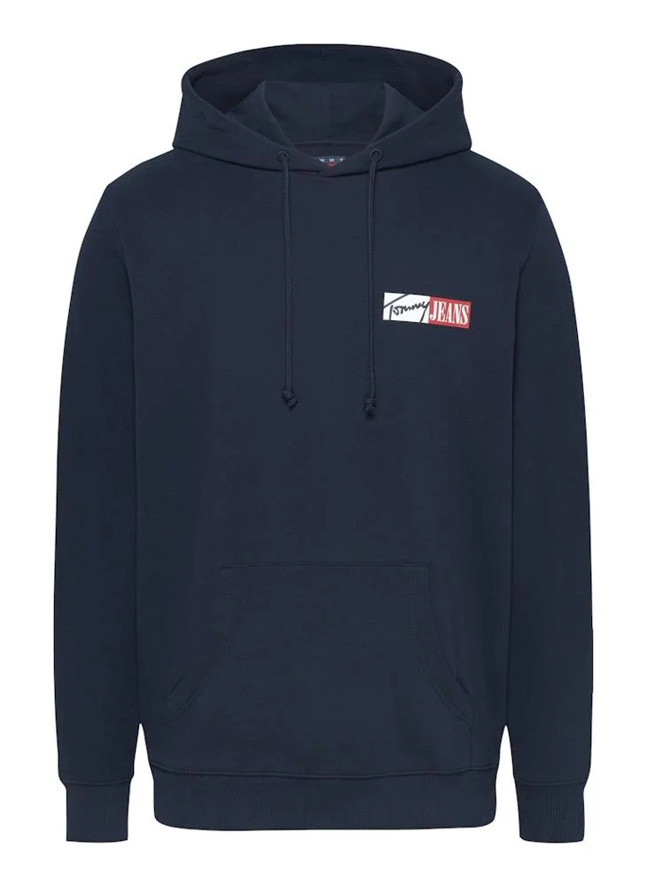 TOMMY JEANS Graphic Logo  Pull Over Hoodie