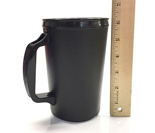 GAMA Electronics 20 oz ThermoServ Foam Insulated Coffee Mug Black/Green Two Pack - Image 5