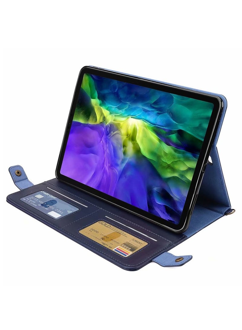 Gerenic iPad Pro 11 Case with Shoulder Strap and Hand Band, PU Leather Shoulder Bag Envelope Wallet Cover with Card Holder Cash Pocket Pencil Holder for iPad Pro 11  - Image 4