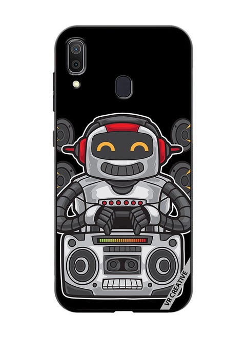 Protective Case Cover For Samsung Galaxy A30 Speaker Monkey Design Multicolour