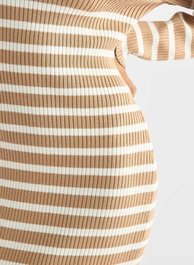 Splash FAV Striped Knit Dress - Image 4