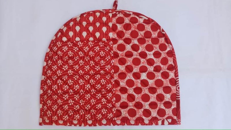 Malan Bai Mandala Tea Cozy Cover Hand Block Winter Tea Cozy Cotton Tea Kettle Warmer Pot Cover Hot Coffee Cover Handamde Kitchen Décor Brand: Malan Bai (Pattern 2) - Image 1